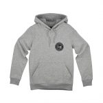 Sudadera gris con capucha Old School