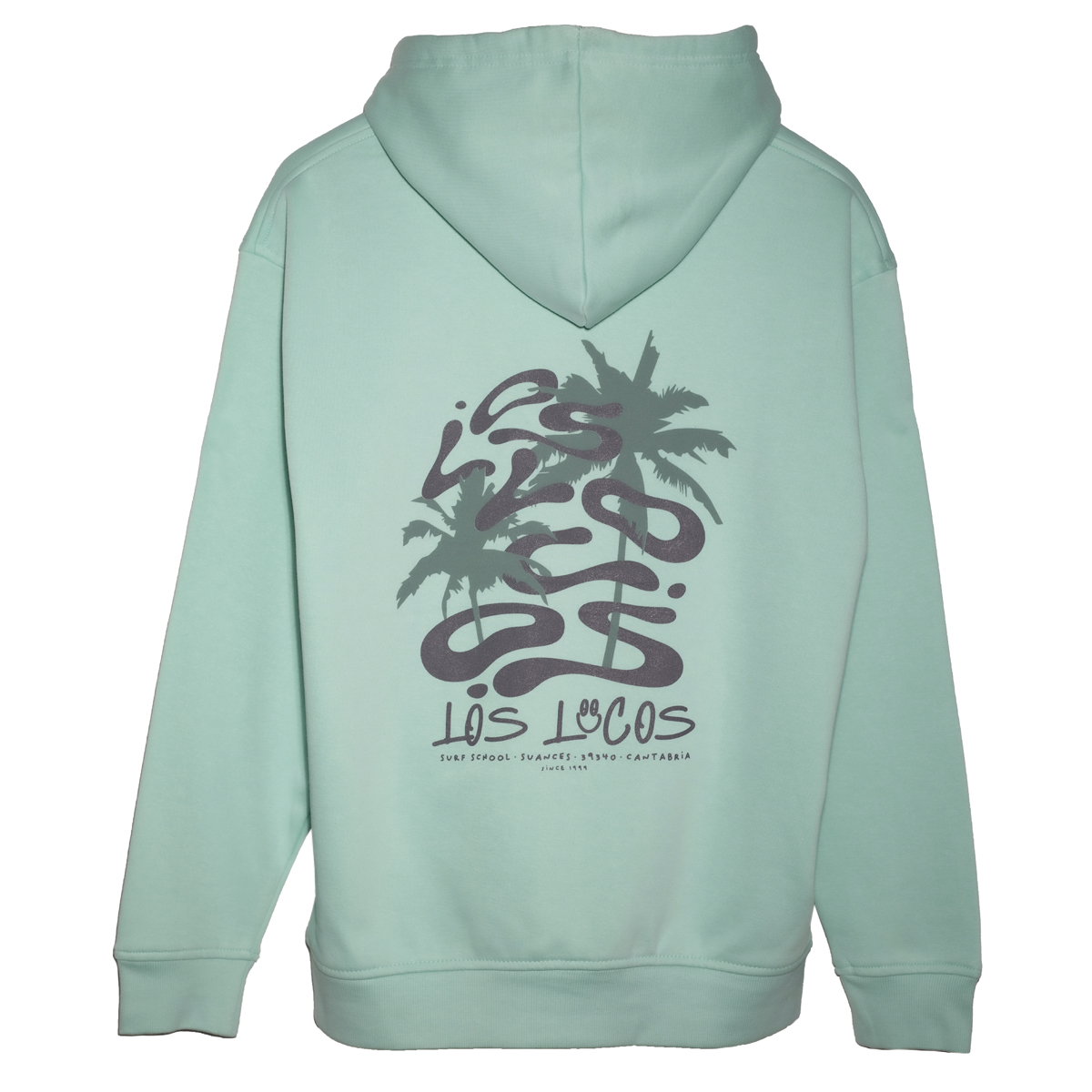 sudadera 1 apucha canguro menta palmeras Los Los Tienda de Surf