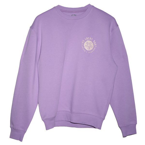sudadera 1 cuello redondo lila natura los locos tienda de surf